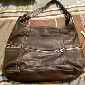 Brown tagliano purse